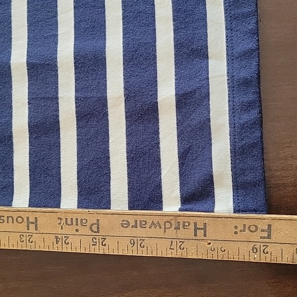 L.L. Bean Blue and White Sheath Dress with Bateau Neckline Size Small - Picture 7 of 7